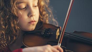 Child playing violin Artist Photo